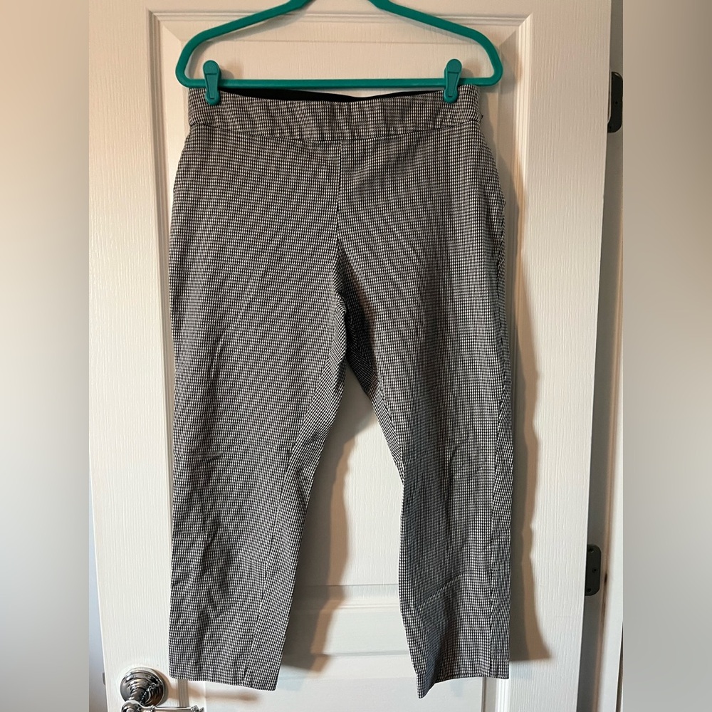 a new day Women's Black and White Checkered Pants